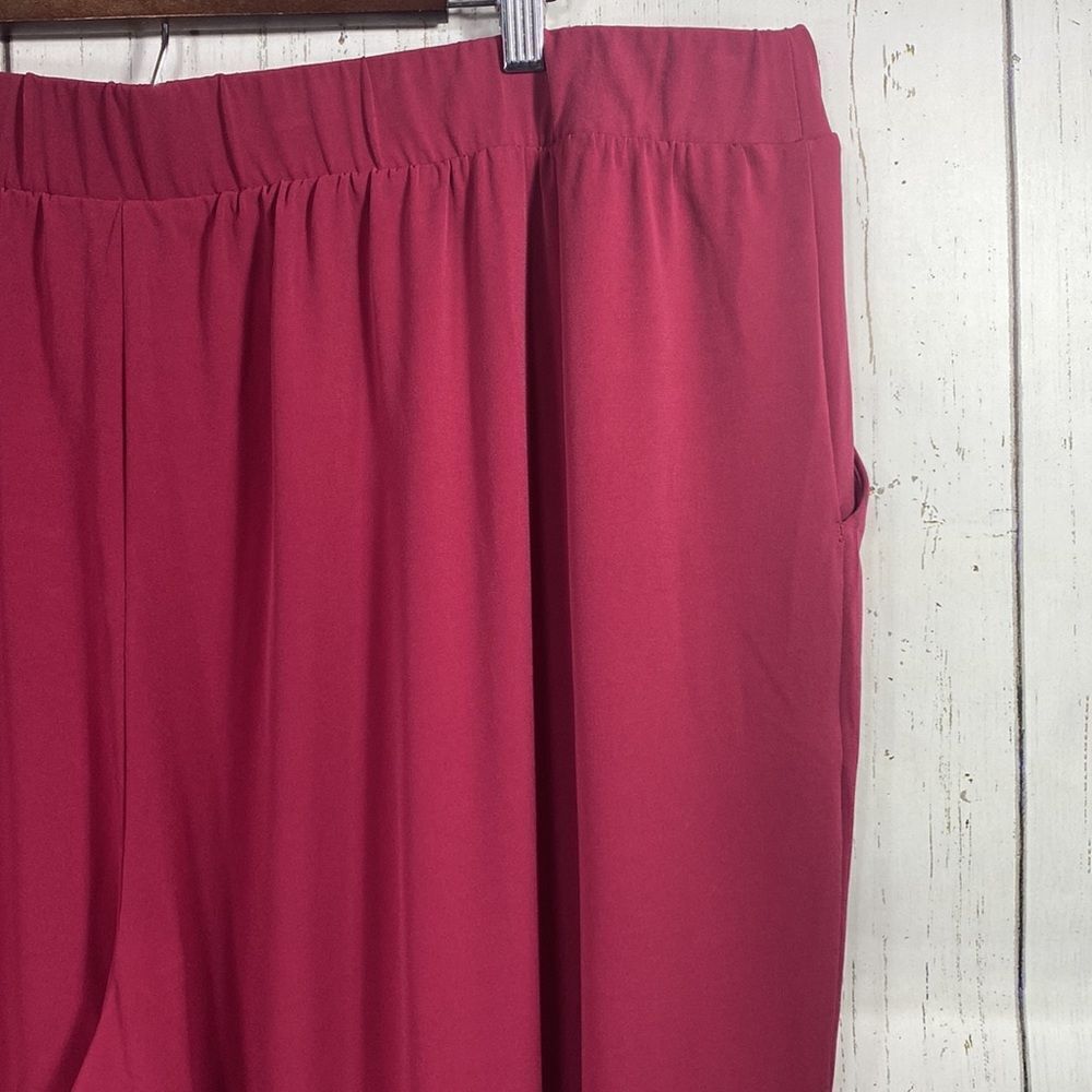 Lane Bryant Womens Cropped Pants Pull On Minimalist Soft Wide Leg Elastic Waist  - Picture 11 of 14